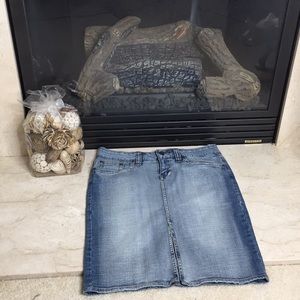Hydraulic Blue Jean Stretch Skirt Size 7/8